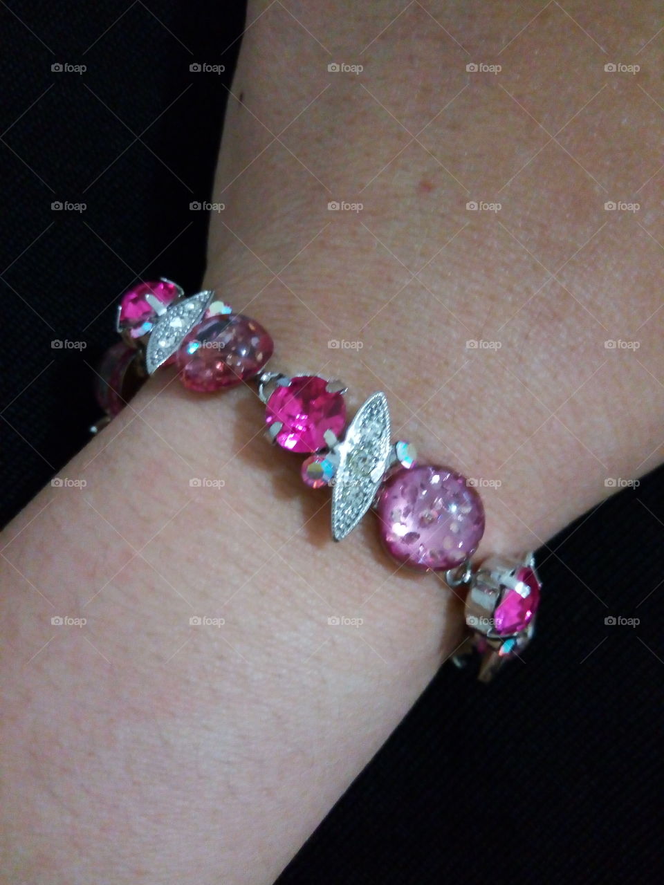 shiny, handmade, bracelet