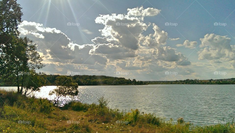 Idyllic view of lake