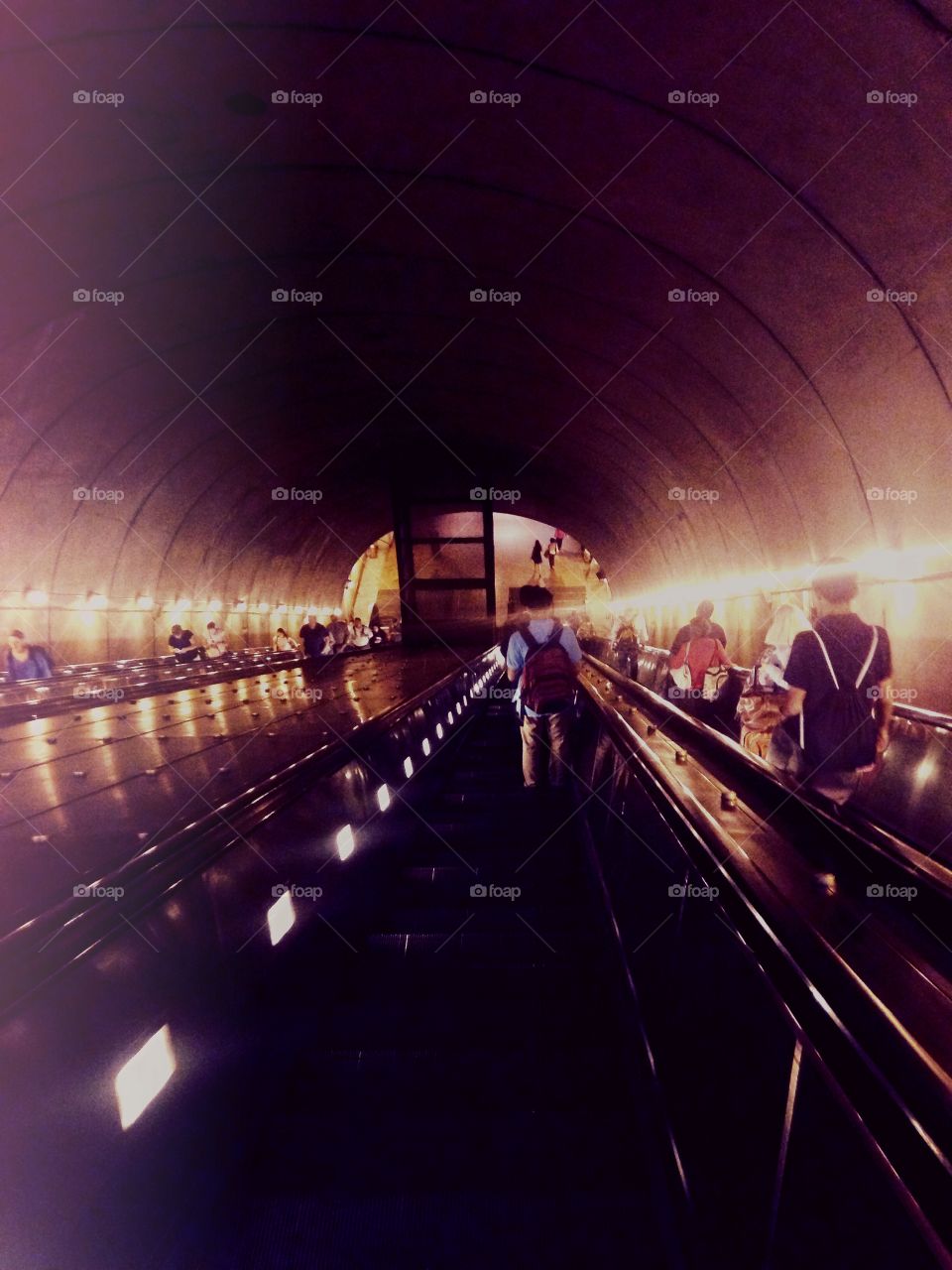 Metro tunnel in Washington D.C