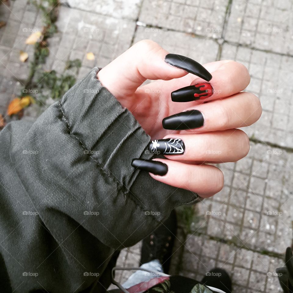 The nails I had for Halloween