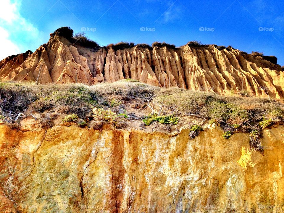 On the cliffs 