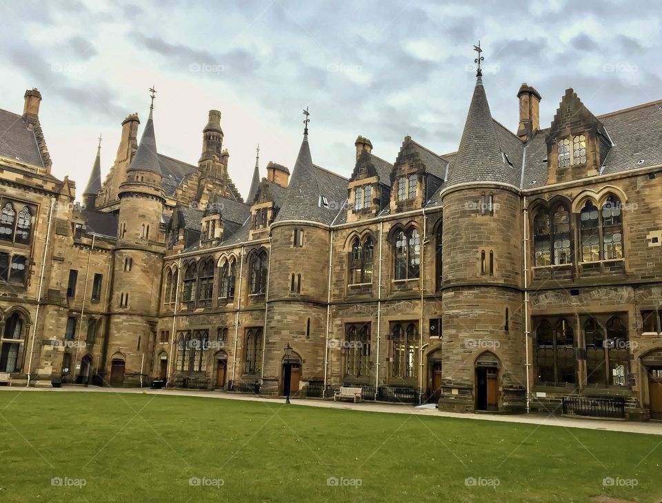  The University of Glasgow in Galgow, Scotland.