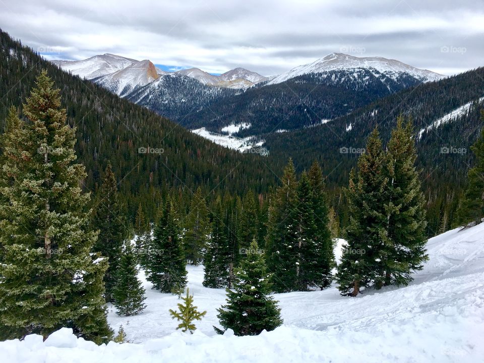 Snowy Rocky Mountains