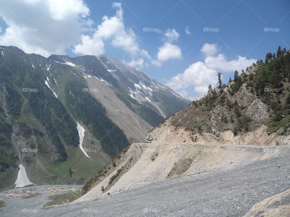 Mountain, No Person, Snow, Travel, Landscape