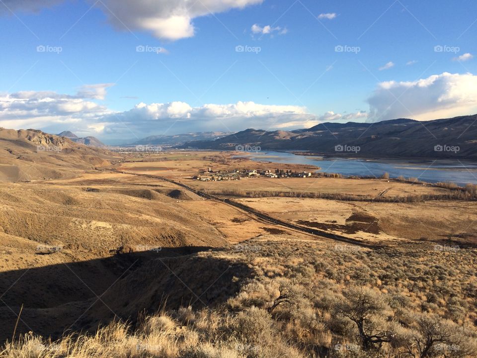 Hike with an amazing view of a small town 