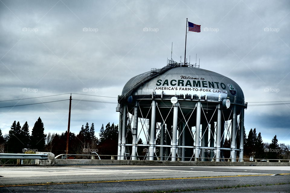 Sacramento water tower 