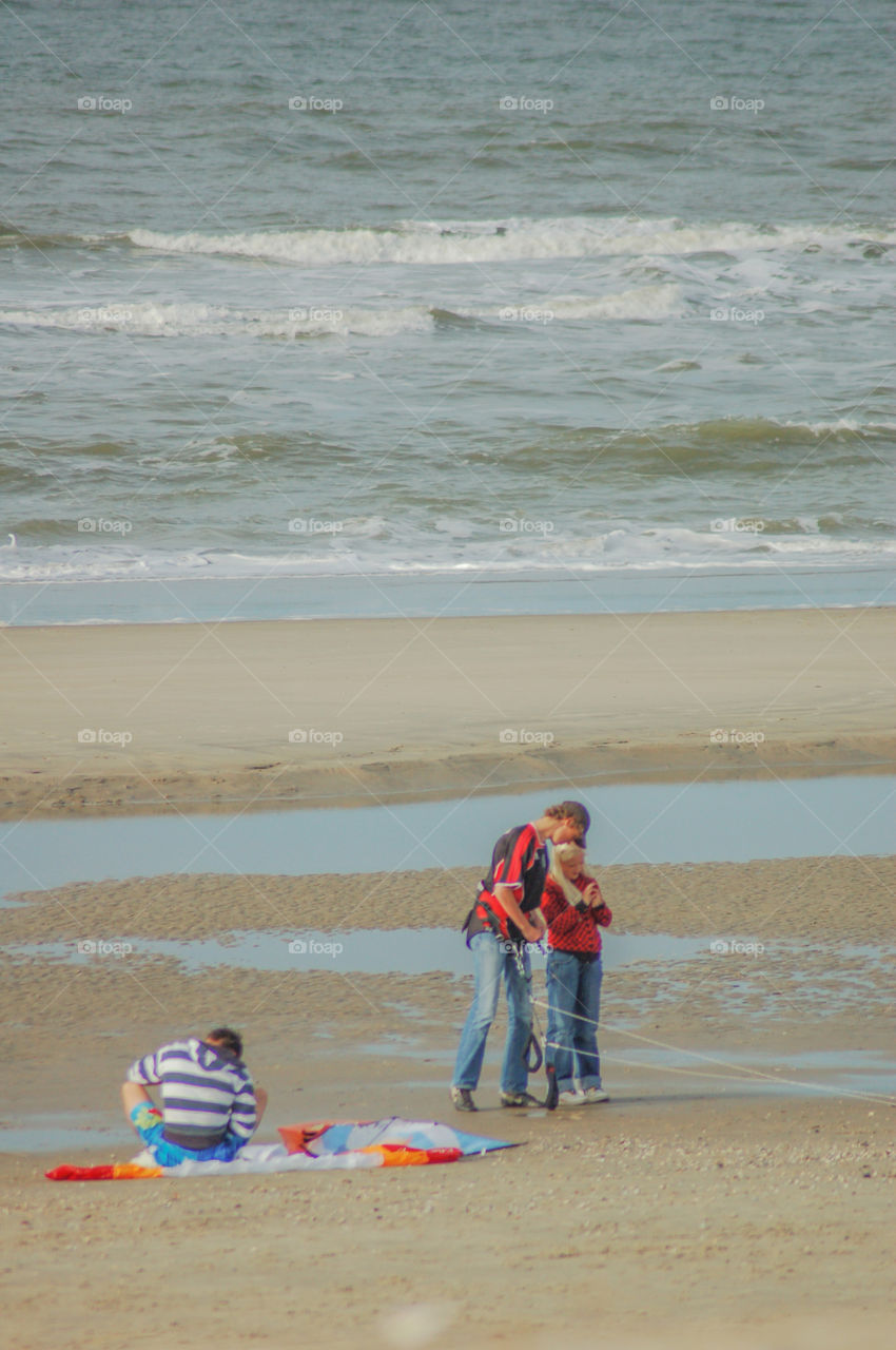 People At The Beach Of Texel The Netherlands