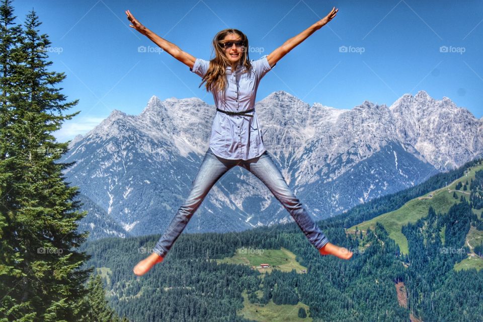 Flying in Tirol skies 