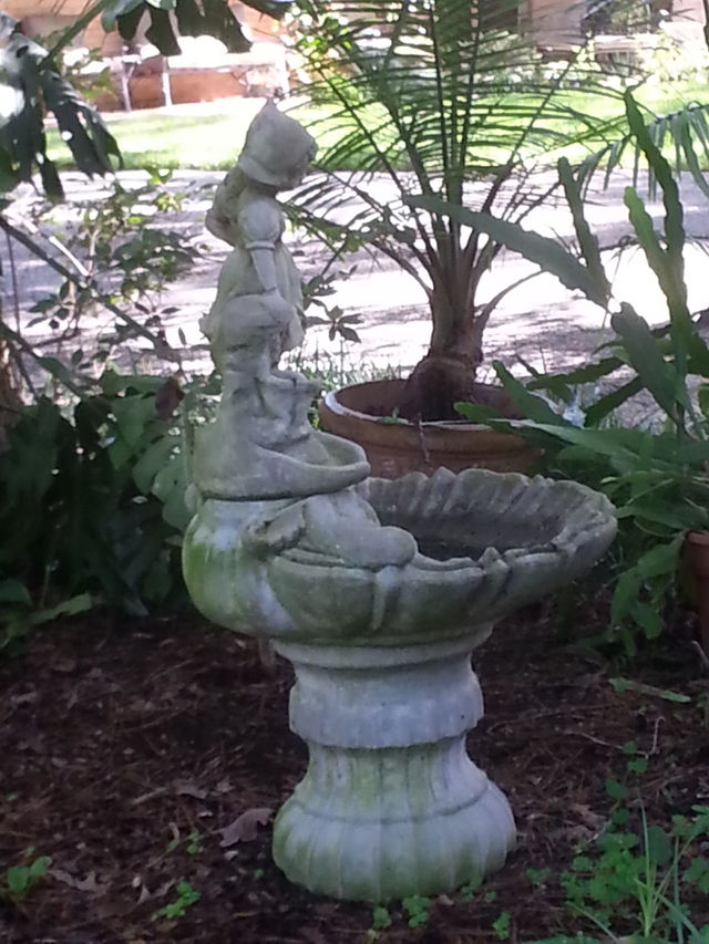 Birdbath Girl
