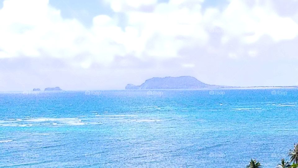 Turtle Island view from Kualoa Ranch.