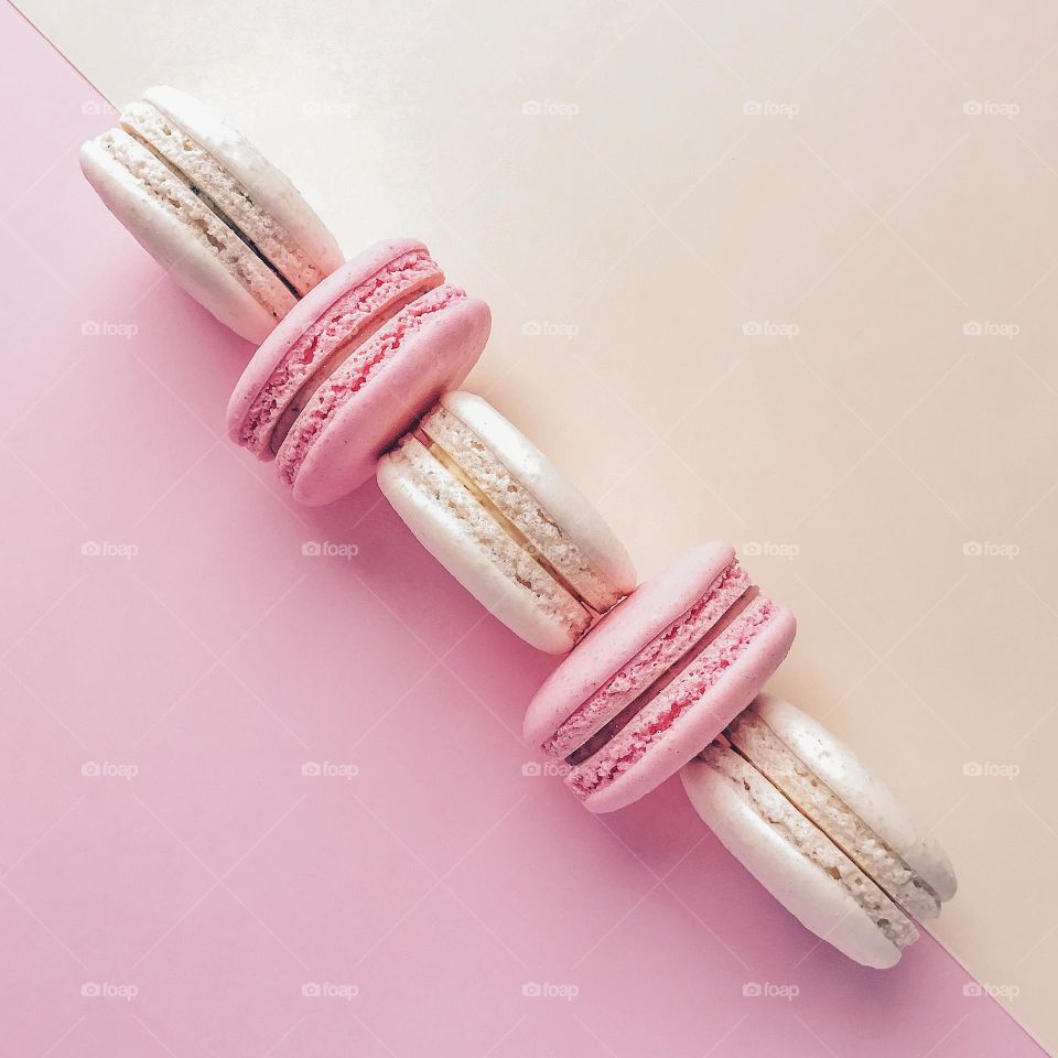 Tasty macaroons. Triangle 