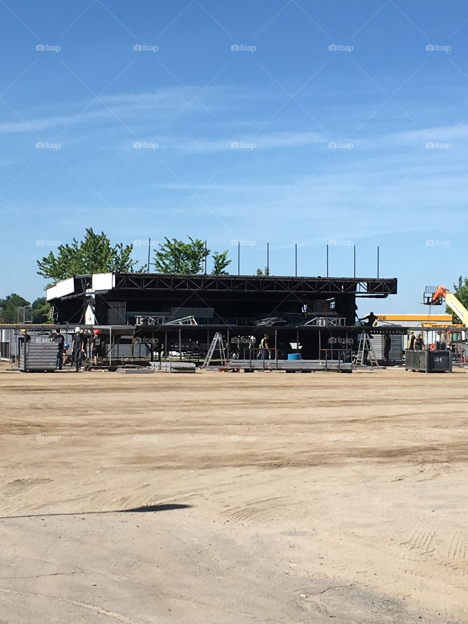 Rock fest montebello Canada we install the tents that are used for the festival 