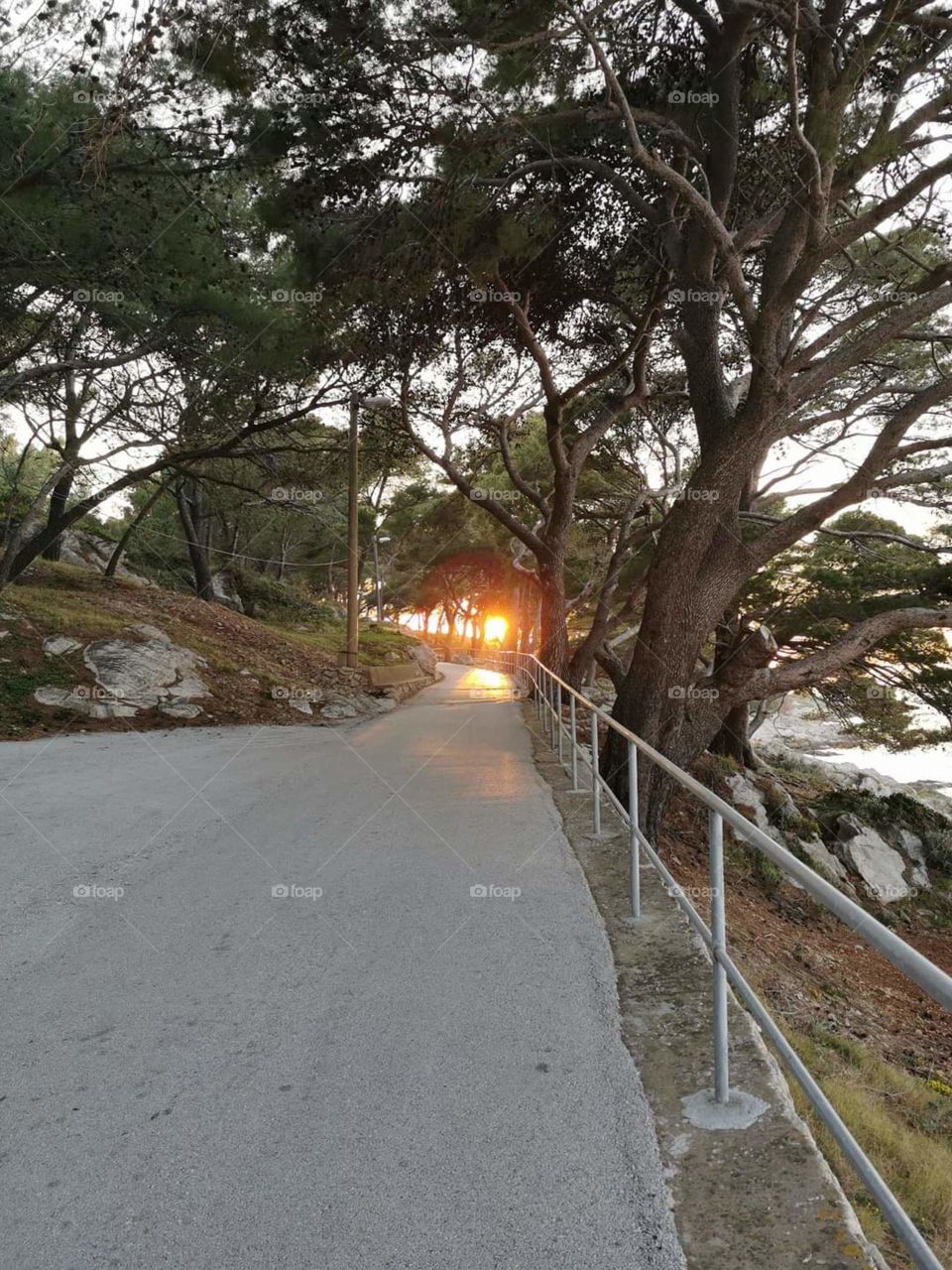 Sun in the end of the road