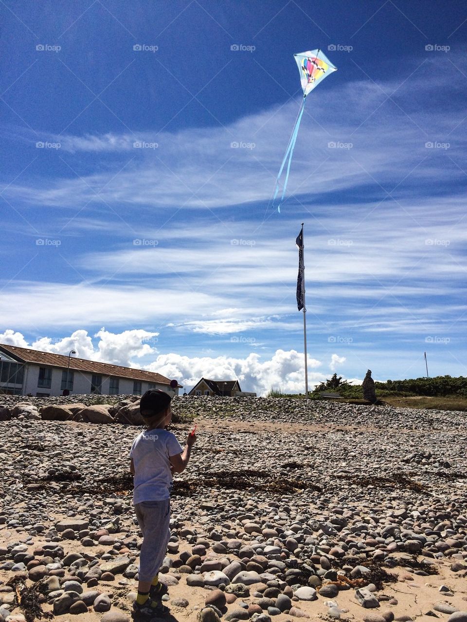 Boy with a kite