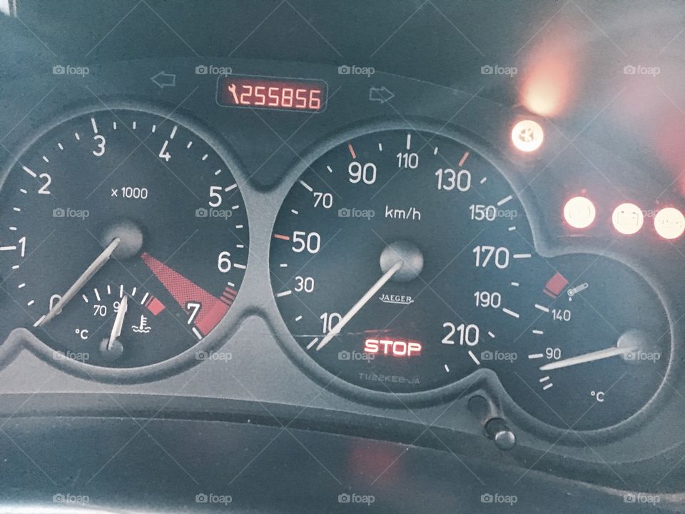 Dashboard, Speedometer, Car, Vehicle, Odometer