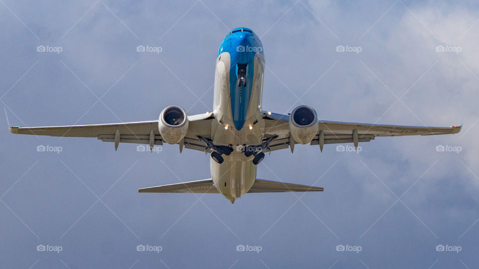 Aeroparque Bs As despegando