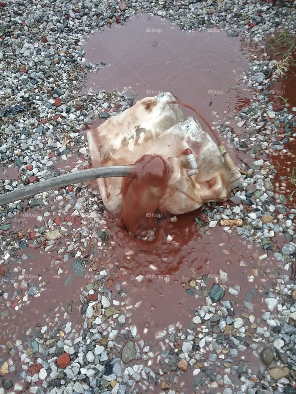 overflowing overflow being flushed