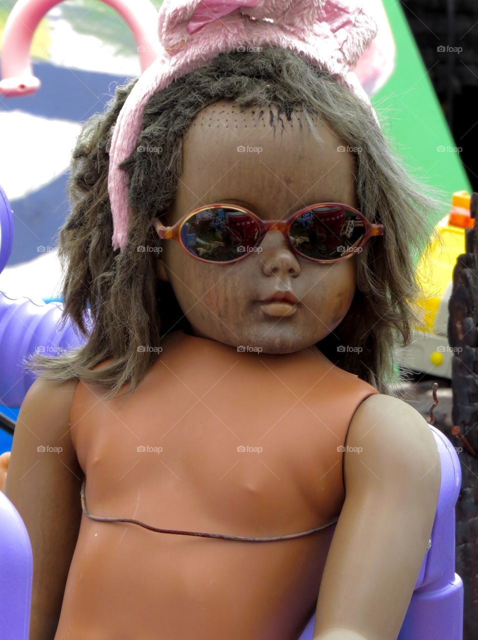 Sunglass doll. Sunglass doll with an attitude