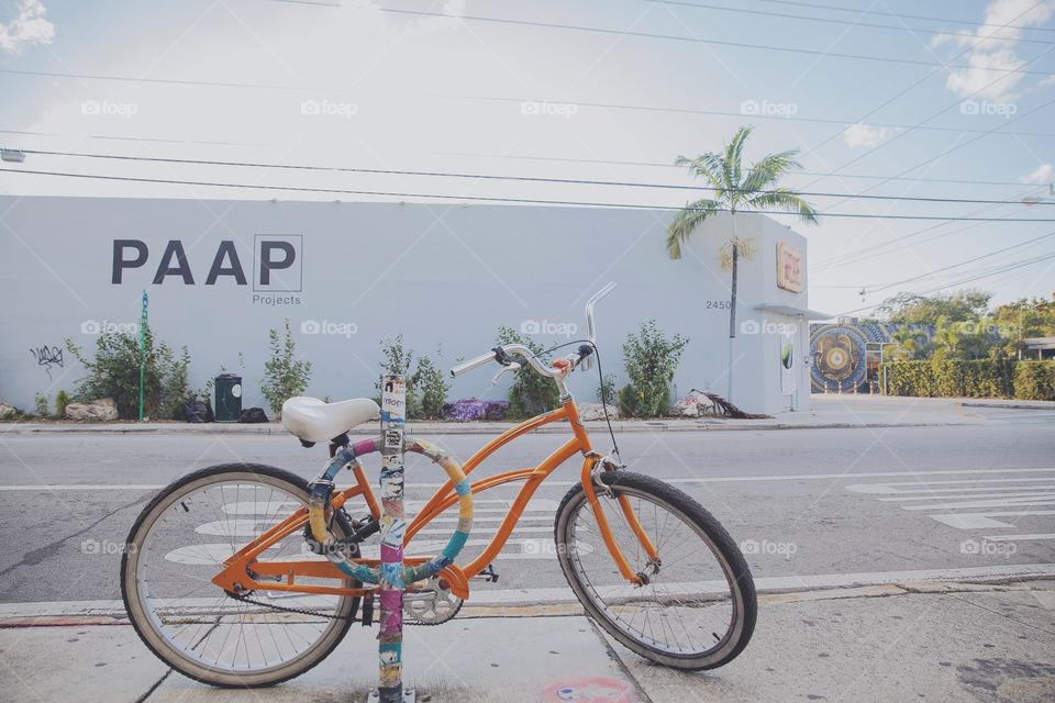 Bicycle on street