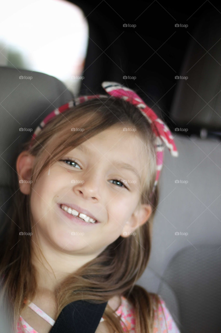 Traveling in the car is always a fun thing for the family to do together.