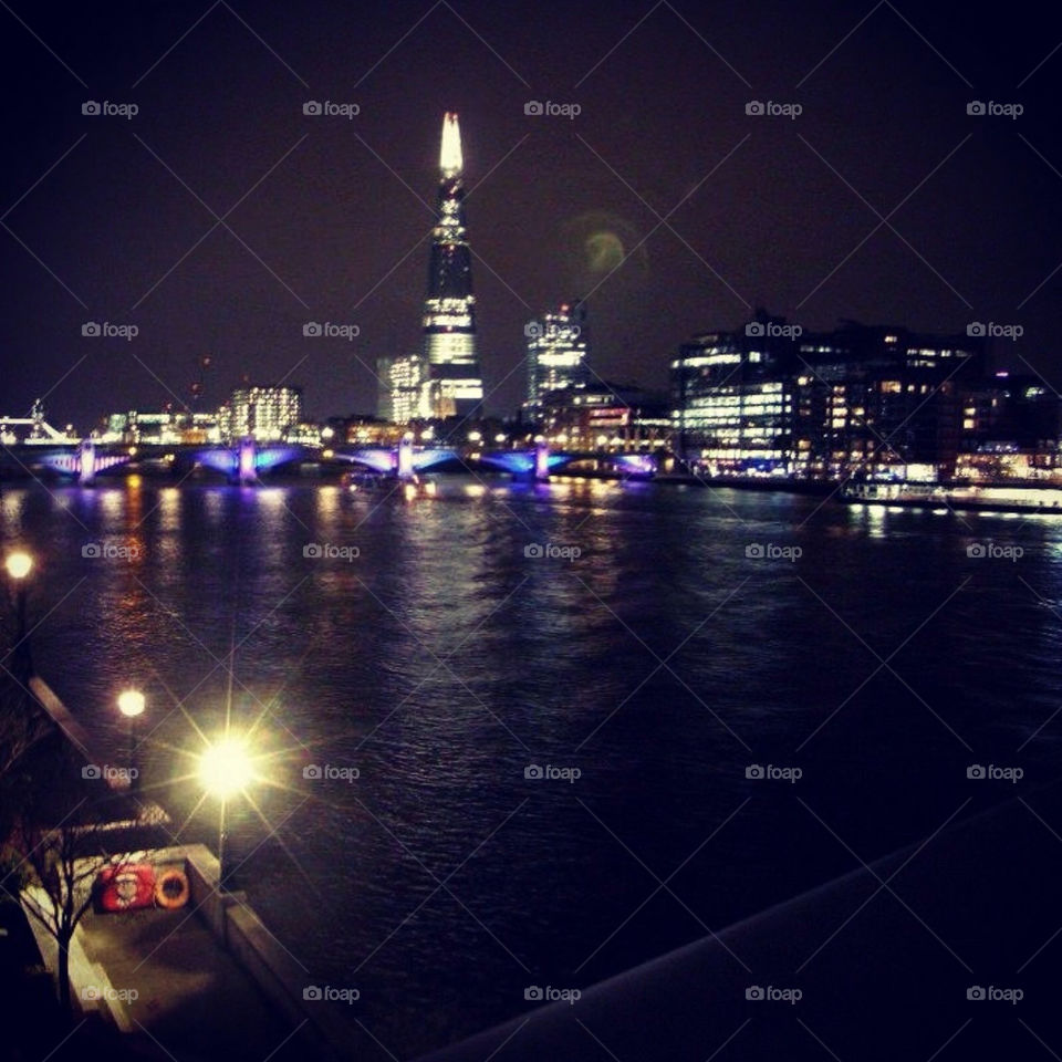 River Thames at night