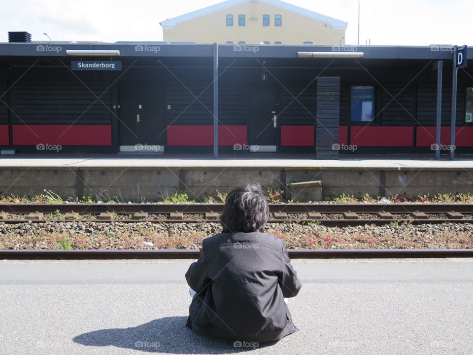 Waiting for train