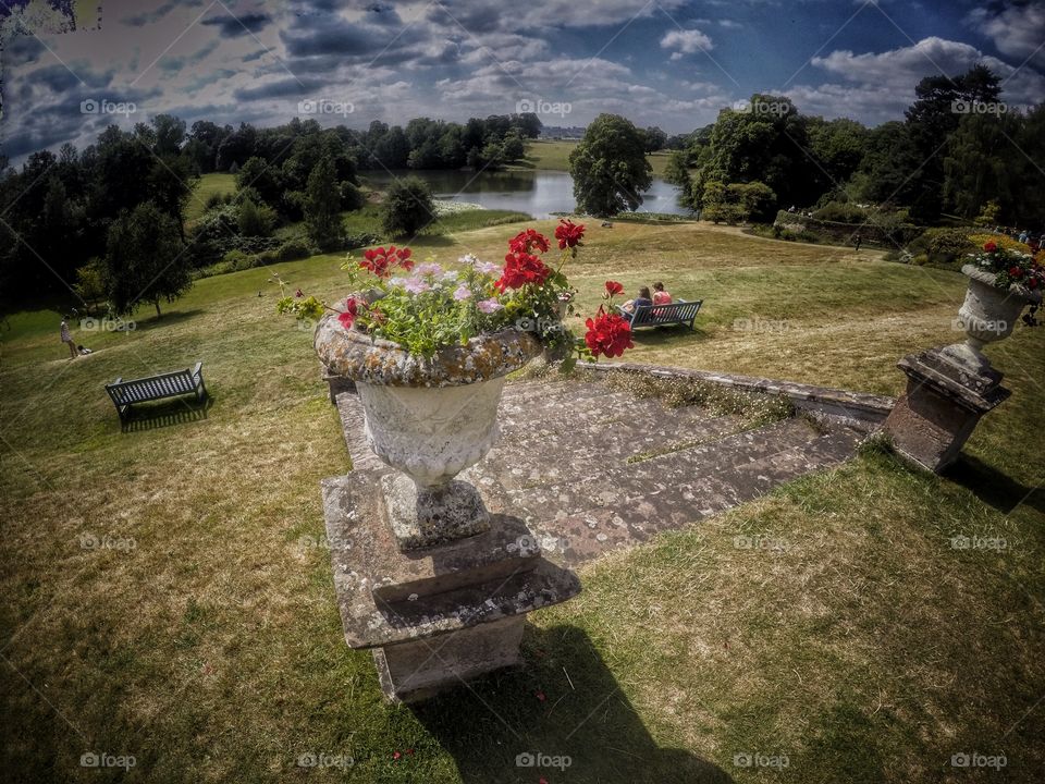 Gardens. Stately home 