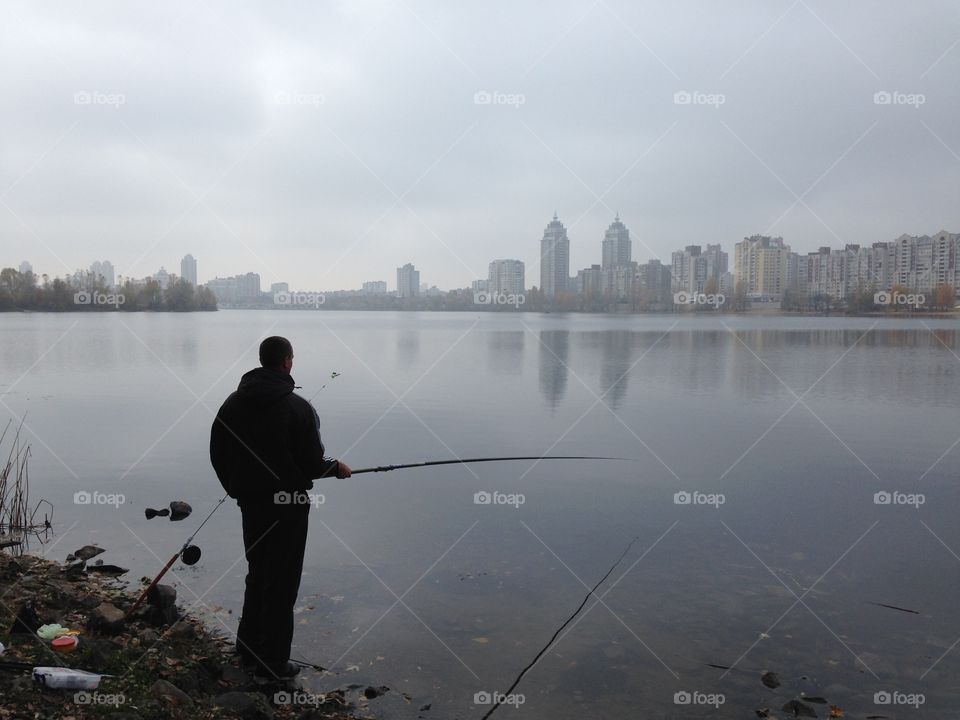 Lake, Water, River, Landscape, Winter