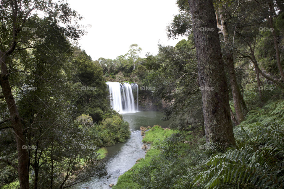 Waterfall on the horizon