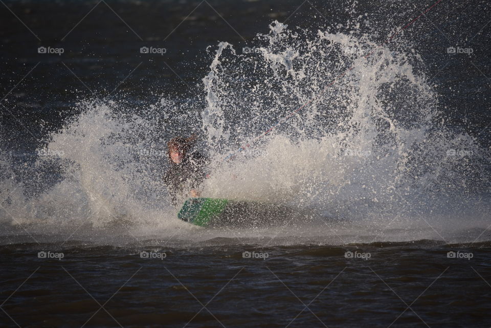 Kite surfing  in SE Queensland