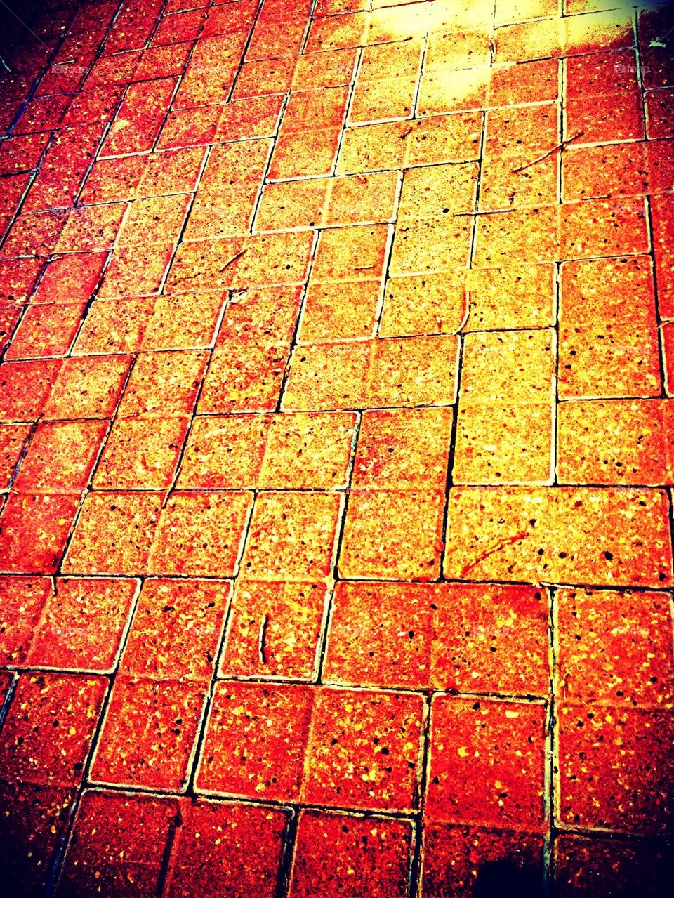 The Old Red Brick Sidewalk