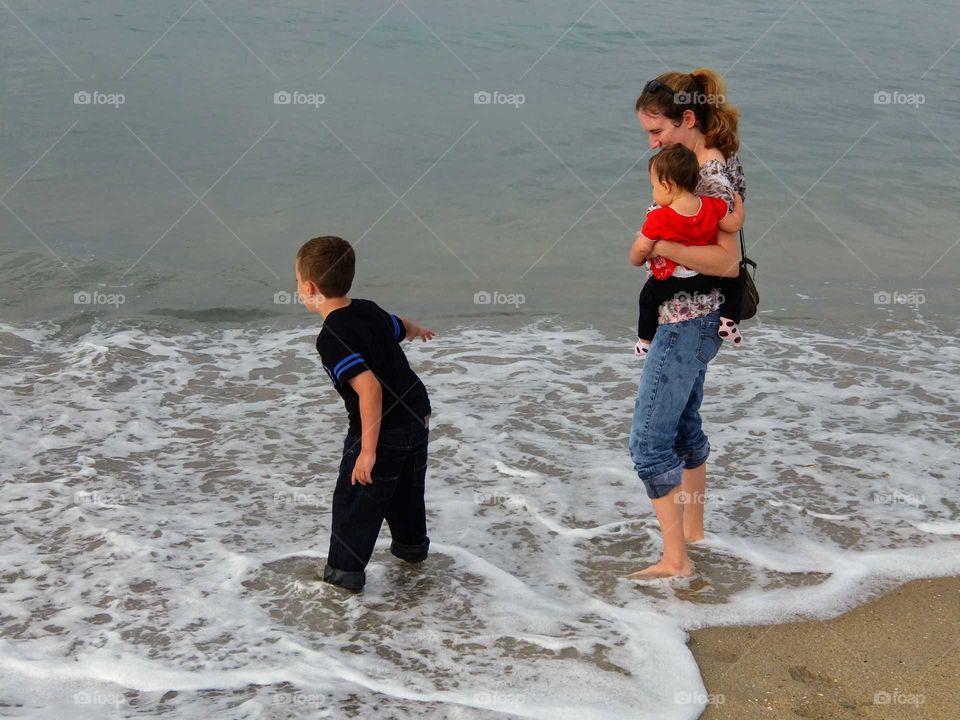 At the beach