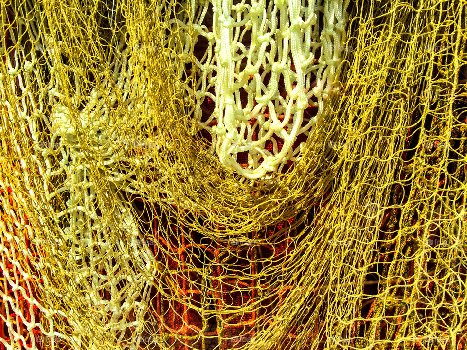 Full frame of fishing net