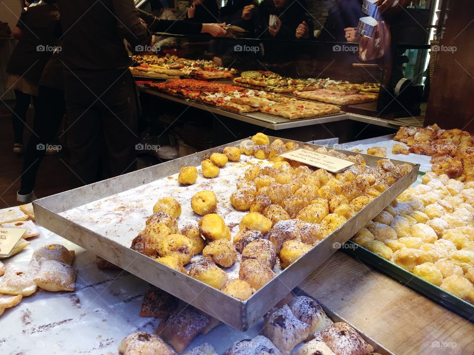 Pastries in Turin, Italy.