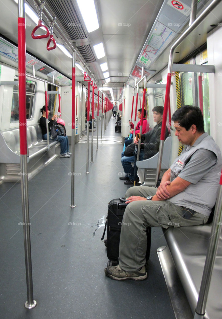underground people train tired by urbanart
