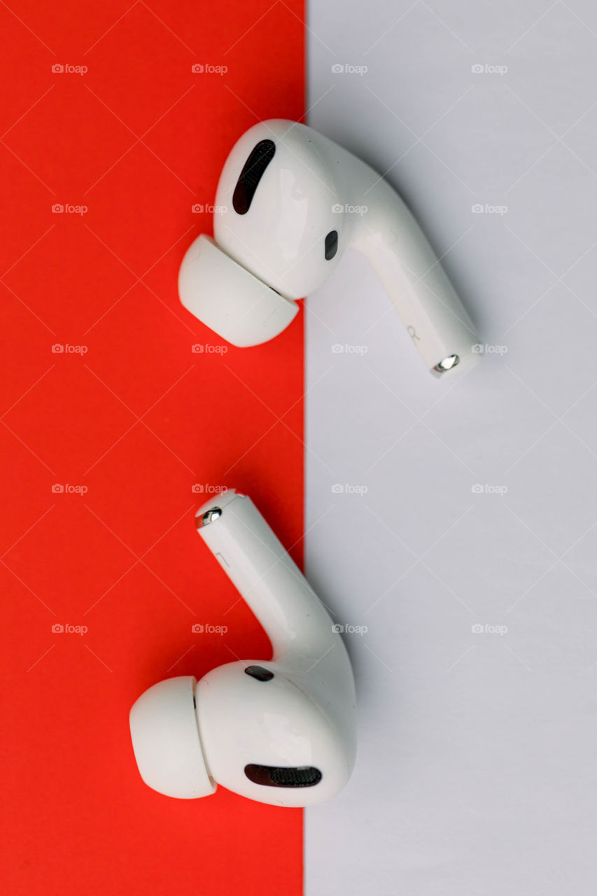 Close up of AirPods