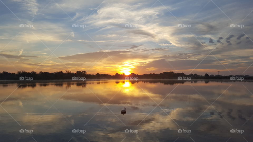 Sunrise At Kitchen Lake, Oklahoma City, OK