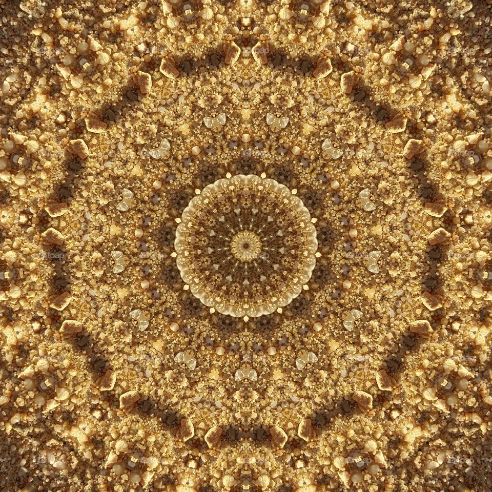 Sand  mosaic  mandala