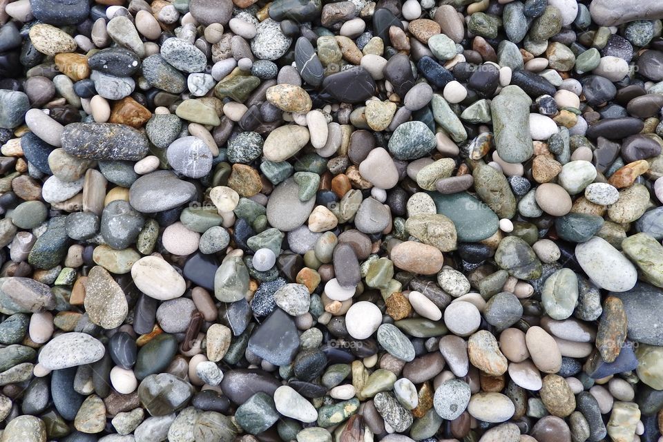 Pebble stones background texture