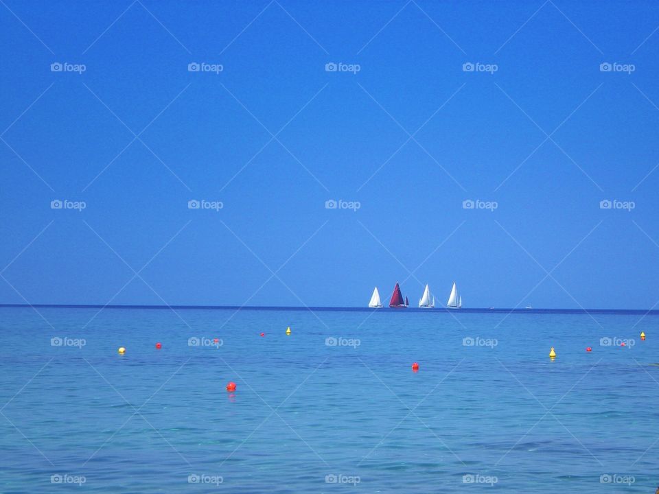 Sailboat at Palinuro ( Italy ).