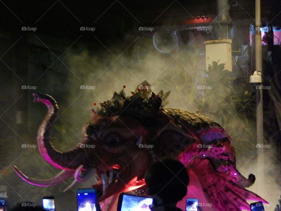 It can be said that ogoh ogoh is the most interesting event among the series of Nyepi Ceremony.