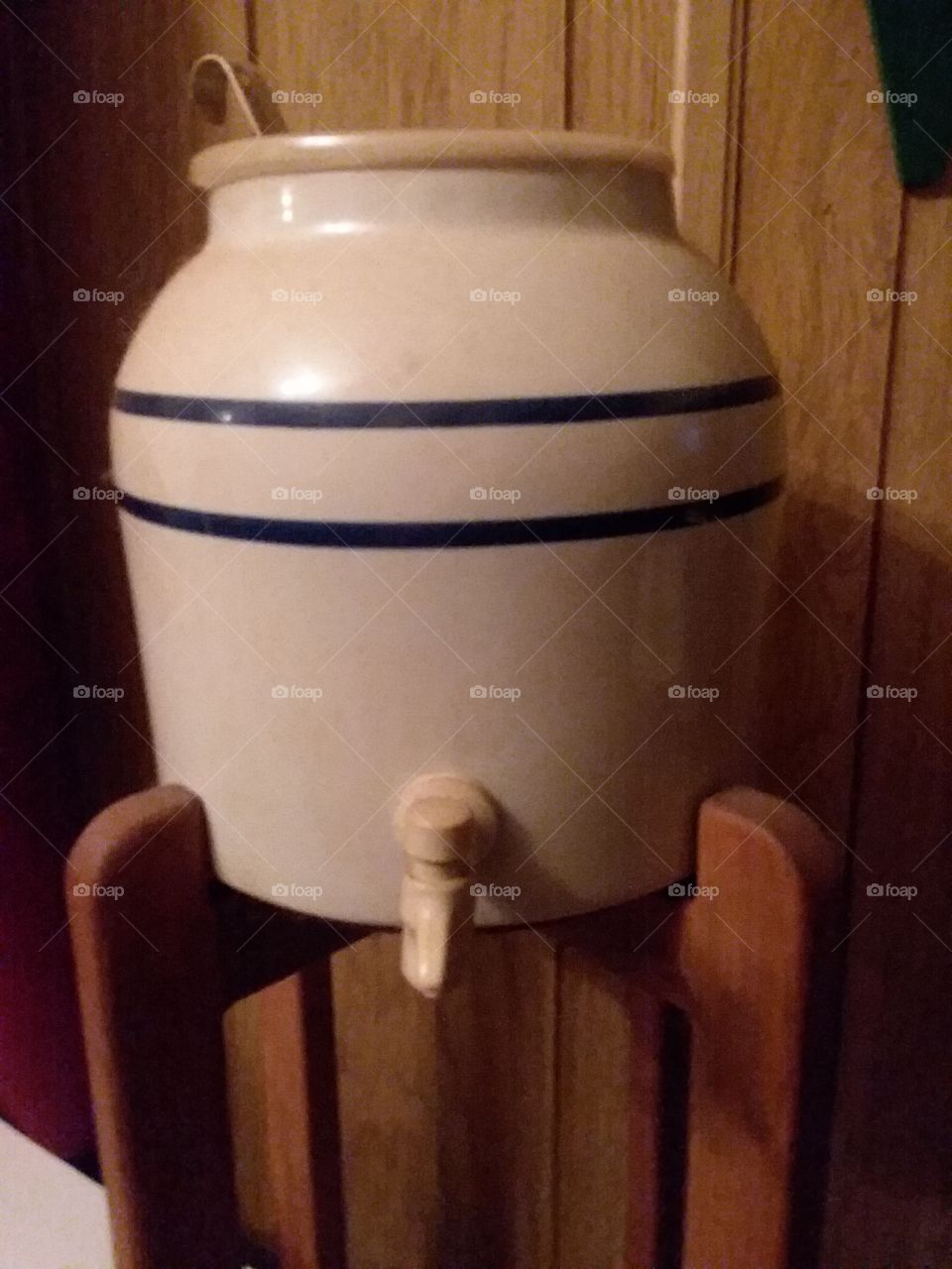 antique water dispenser