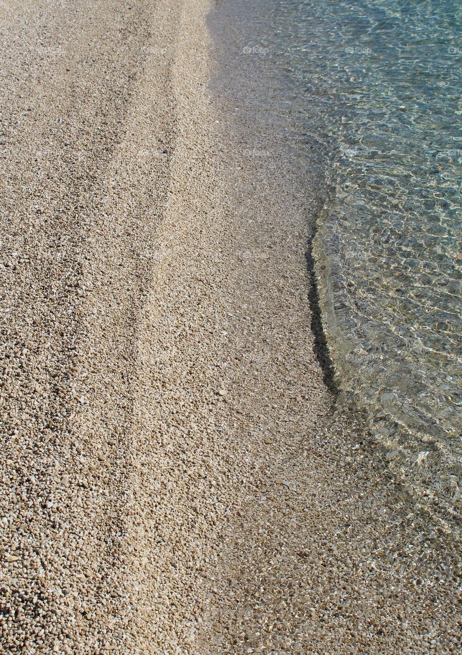 Full frame of the sea and the coast