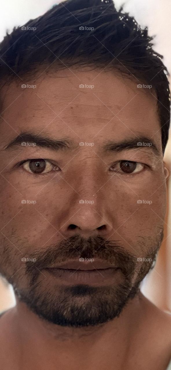 Be the man among crowd of boys 