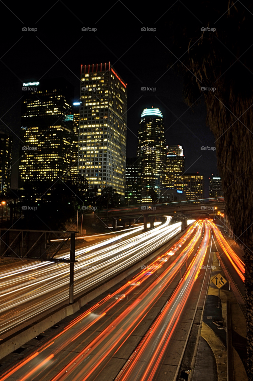 traffic california downtown freeway by dantvusa