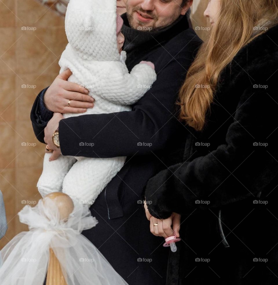 Baptism of a child in the Ukrainian Orthodox Church