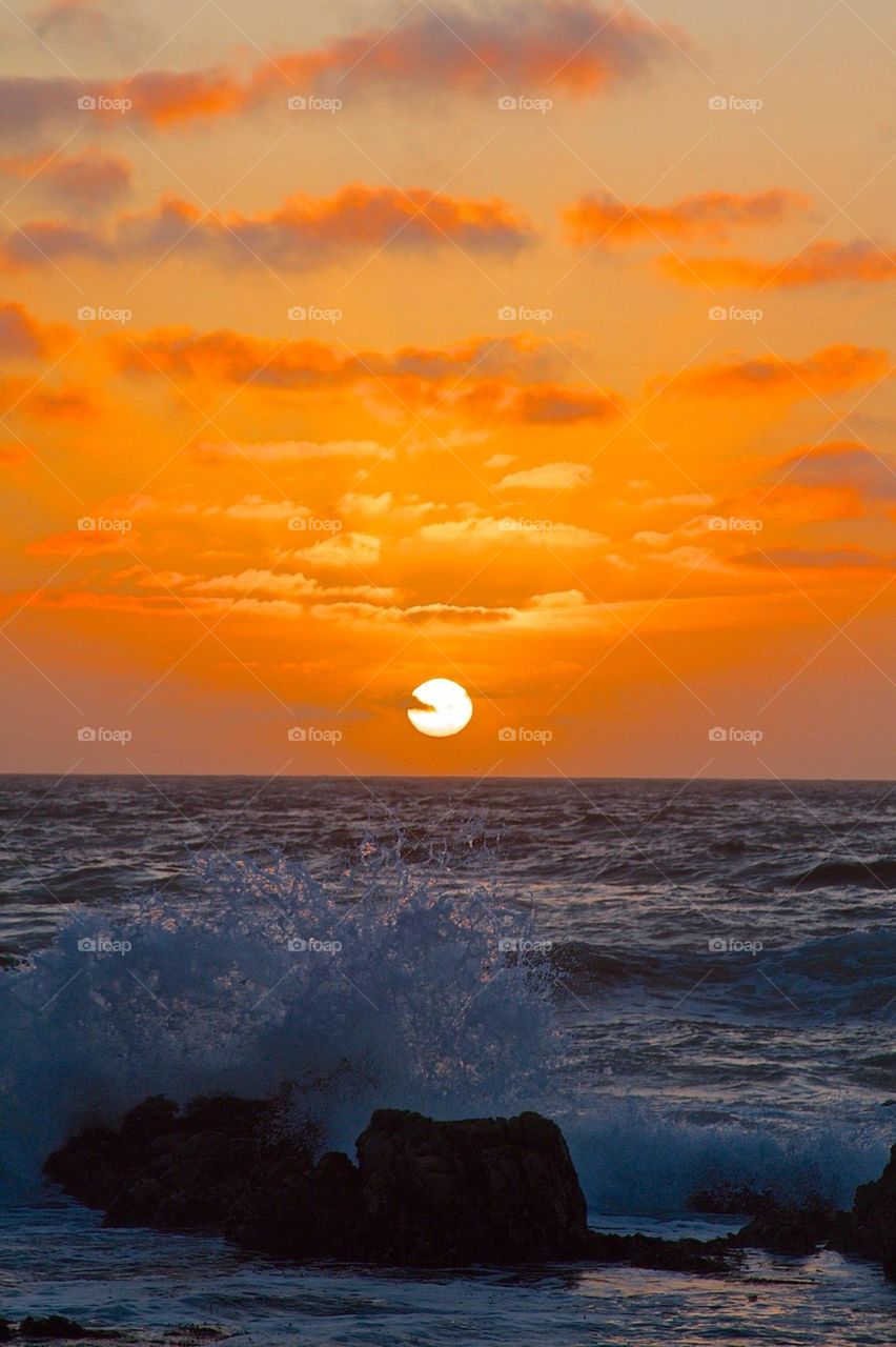 Sunset at Asilomar I. Asilomar Beach Monterey Bay California