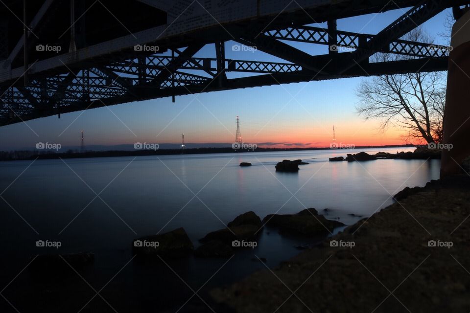 Sunset on Niagara River 