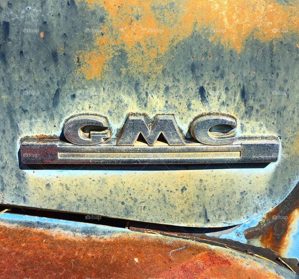 Vintage rusty gmc