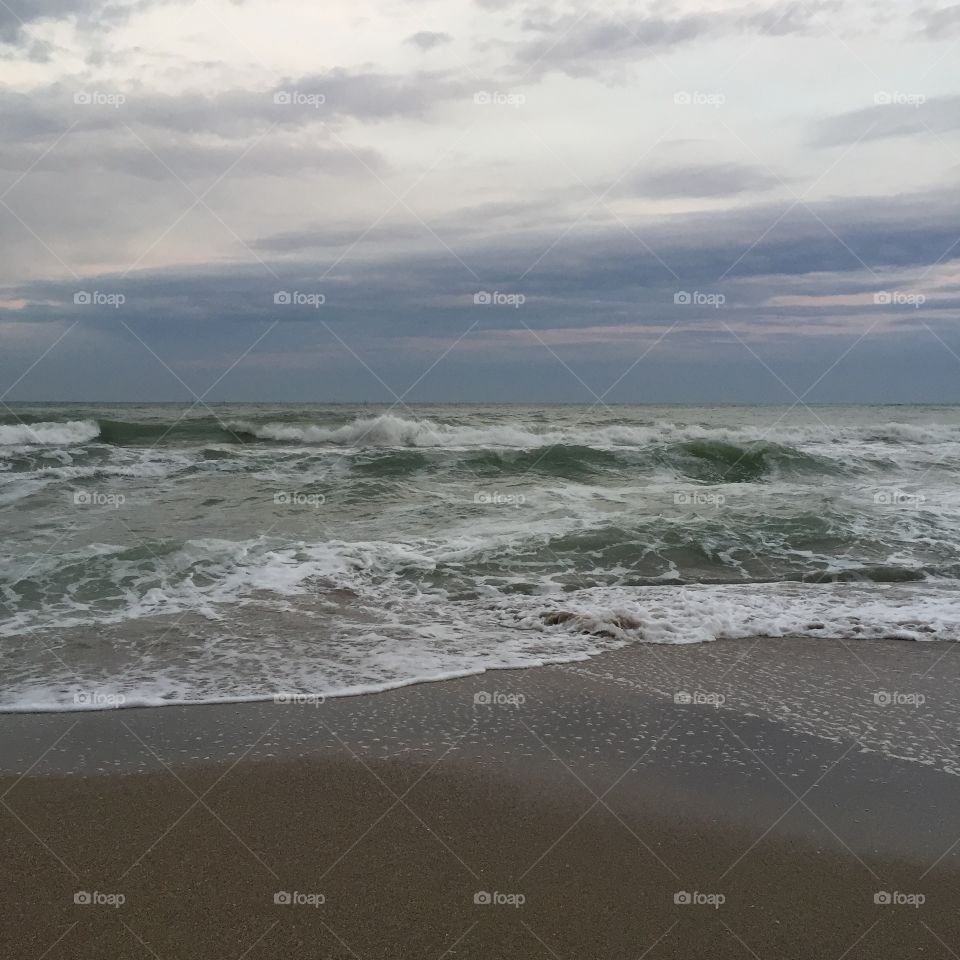 Beach, Surf, Storm, Water, Sea